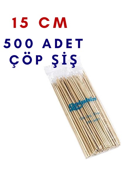 15 cm 500 Adet Izgara Bambu Çöp Şiş