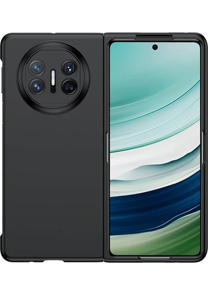 Huawei Mate X5 Için Mat Yüzey Sert Plastik Kılıf Siyah AL3157