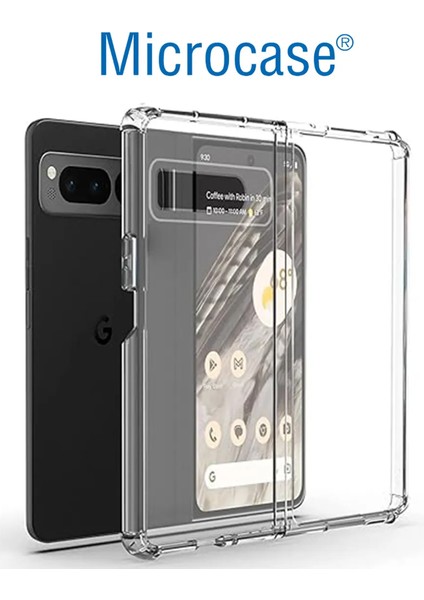 Google Pixel Fold Sert Kristal Kapak Kılıf - Şeffaf AL3157