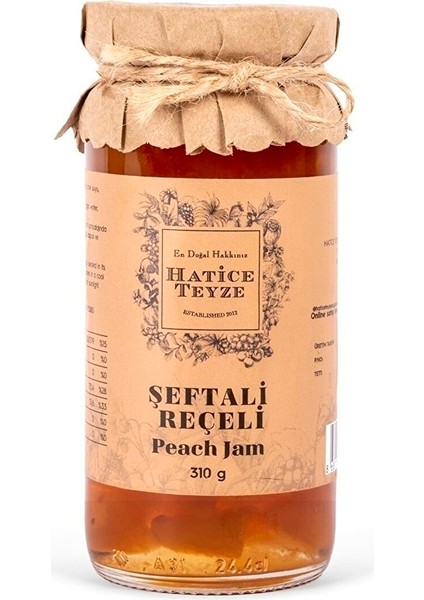 Şeftali Reçeli - 310 Gr.