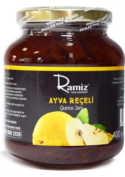 Doğal Katkısız Ayva Reçeli 400 Gr.