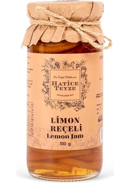 Limon Reçeli - 310 Gr.