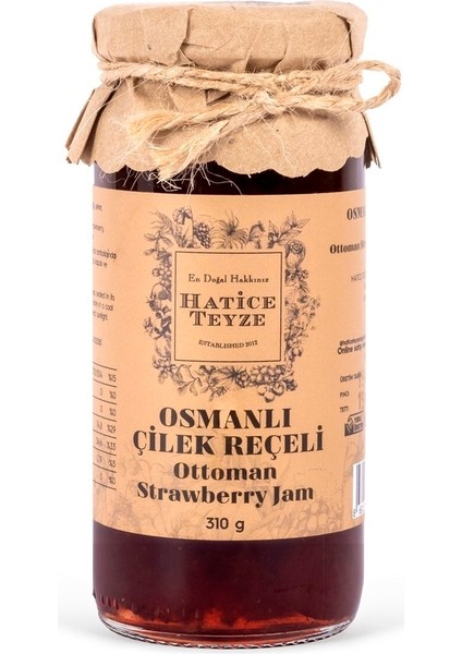 Osmanlı Çilek Reçeli -310 gr