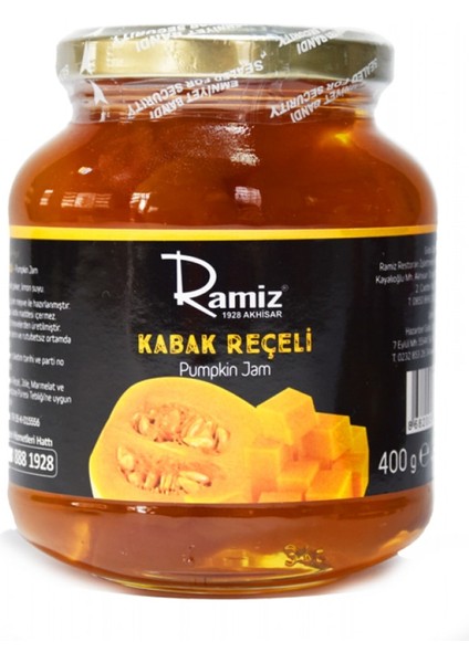 Doğal Katkısız Kabak Reçeli 400 Gr.