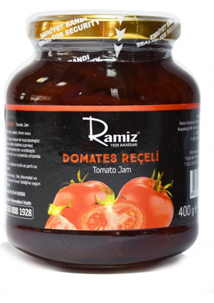 Doğal Katkısız Domates Reçeli 400 Gr.