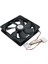 HD2501 8 cm Siyah Sessiz Kasa Fanı 1