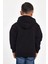 3D Baskılı Pamuk Kışlık Siyah Kapüşonlu Çocuk Siyah Erkek Unisex Oversize Sweatshirt Hoodie 5