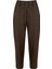 Beli Lastikli Cigarette Pantolon - Kahve 1