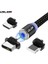 Uslıon LED Manyetik Mikro USB Kablosu Hızlı Şarj Tipi C Mikro Kablo Mıknatıs Şarj Cihazı Samsung Xiaomi Adaptörü USB iPhone 11 (Yurt Dışından) 1