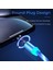 Aydınlık Manyetik Şarj Kablosu LED Glow Tip C Kablo Mıknatısı Hızlı Şarj iPhone Samsung Cep Telefonu Mikro USB C Tel Kablosu (Yurt Dışından) 5