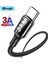 Elough USB Tip C Kablo Xiaomi Samsung S20 S21 USB C Kablosu 3A Hızlı Tip C Şarj Kablosu Veri Telefonu Şarj Kablosu Tip-C 3 M (Yurt Dışından) 2