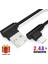 20CM USB Kablosu iPhone Için C Tipi Kısa 2.4A Hızlı Şarj Kablosu Dirsek 90 Derece USB C Mikro USB Veri Kablosu Tüm Akıllı Telefonlar Için (Yurt Dışından) 3