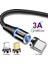 Marjay Manyetik Mikro USB Kablosu iphone Samsung Xiaomi USB Tip C 3A Hızlı Şarj Mıknatıs Şarj Adaptörü Cep Telefonu Kabloları (Yurt Dışından) 1
