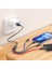 Hoco 4in1 USB Kablosu iPhone 13 12 11 Android Mikro USB C Tipi Kablo Xiaomi Samsung S22 S20 Huawei Hızlı Şarj Kablosu (Yurt Dışından) 3