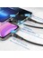 Elough 3 In 1 USB Kablosu iPhone 13 12 Pro 11 Xr Hızlı Şarj Mikro USB C Kablosu Xiaomi Samsung iPad Veri Tipi C Kablosu (Yurt Dışından) 5