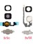 Mhcazt Ana Sayfa Düğmesi Anahtar Flex Kablo Metal + Metal Braket + iPhone 5 5c 5s / Se Için Kauçuk Conta (Yurt Dışından) 5