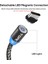 Topk AM17 2 M LED Manyetik USB Kablosu iPhone Xs Için Max Mikro USB Tip C Kablo Samsung Örgülü Telefon Kablosu Mıknatıs Şarj Kablosu (Yurt Dışından) 5