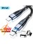 Elough Manyetik Kablo 60 W USB C Mikro USB C Tipi Kablo 5A Hızlı Şarj Cihazı 4.0 Usbc Pd Kablosu iPhone x Xiaomi Samsung Macbook Için (Yurt Dışından) 1