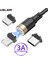 Uslıon 3A Hızlı Şarj USB Kablosu Mikro Tip C Mıknatıslı Cep Telefonu Manyetik Veri USB Şarj Aleti Xiaomi Samsung Için Iphone 11 Xr (Yurt Dışından) 1