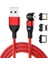 540 Derece Döndür Manyetik USB Kablosu iPhone Şarj Cihazı Tip C USB C Kablosu Xiaomi Mıknatıs Şarj Mikro USB Uzatma Kablosu (Yurt Dışından) 1