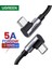 Ugreen Usb-C - Usb-C Kablosu 90 Derece 100W Pd Apple MacBook Pro Air Için Hızlı Şarj Kablosu Huawei Matebook iPad Pro 2020 Chromebook Pixel 4 Xl Samsung Galaxy S20 S10 Not 10 Anahtarı (Yurt Dışından) 2