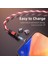 Aufu Glow LED Aydınlatma Manyetik Mikro USB Tip C Kablo Aydınlık Mıknatıs Kablosu USB Şarj Aleti Kablosu iPhone 12 11 Huawei Xiaomi (Yurt Dışından) 3