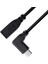 Doonjıey Dik Açı USB 3.1 Tip C Erkek - Usb-C Dişi Uzatma Veri Kablosu (Yurt Dışından) 5