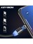 Keysıon 1 M Manyetik Şarj Kablosu, Mikro USB Kablosu iPhone Xr Xs Max x Mıknatıs Şarj Cihazı USB C Tipi Kablo LED Şarj Kablosu Kablosu (Yurt Dışından) 1