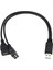 USB 2.0 A 1 Erkek - 2 Çift USB Dişi Veri Merkezi Güç Adaptörü Y Ayırıcı Kablo (Yurt Dışından) 2