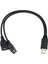USB 2.0 A 1 Erkek - 2 Çift USB Dişi Veri Merkezi Güç Adaptörü Y Ayırıcı Kablo (Yurt Dışından) 3