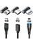 Manyetik Kablo Adaptörü Anmone Fonken 4-Pin Manyetik Şarj Aleti Kablosu Ipuçları Mıknatıs Konektörü iPhone Mikro USB Tip C Kablo (Yurt Dışından) 1