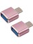 2x USB C - USB Adaptörü 2 Paket Tip C - USB 3.0 Adaptörü Galaxy S9/s8/not 8 Tip C Için Otg'yi Destekleyen USB Adaptörü (Pembe) (Yurt Dışından) 1