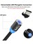 Topk AM23 1m LED Manyetik Kablo Mikro USB Kablosu USB Tip C Kablo Naylon Örgülü Tip-C Mıknatıs Şarj Kablosu iPhone Xs Max Için (Yurt Dışından) 4