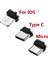 Mvqf 3 Adet Yuvarlak Manyetik Kablo Fişi C Tipi Mikro USB C Fişleri Hızlı Şarj Adaptörü Telefon C Tipi Mıknatıslı Şarj Cihazı Fişi USB Kablosu Yok (Yurt Dışından) 5