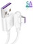 90 Derece 5A Süper Şarj Kablosu 0.3/1.5/2 M USB Tip C Hızlı Şarj Kablosu Huawei Mate 40 30 P40 P30 Pro Nova 6 7 8 Se Onur 30 (Yurt Dışından) 1