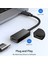 Tip C - HDMI Uyumlu Kablo Adaptörü 4K 30Hz USB C 10GBPS Dizüstü Bilgisayarlar Tv'ler Monitörler Için Yüksek Hızlı Iletim Dönüştürücü (Yurt Dışından) 3