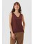 Bohem Sırt Detaylı Otantik Bluz Kahverengi 3