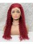 Gerçek Front Lace Tül Peruk - Su Dalgası - Kızıl 70-75 cm 1