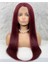 Gerçek Front Lace Tül Peruk - Düz - Koyu Kızıl 70-75 cm 1
