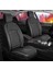 Renault Latitude Uyumlu Ön Arka 5 Li Set Yarı Deri Londra Serisi Oto Koltuk Kılıfı Siyah Beyaz Renk 1