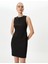 Mini Kalem Elbise Bisiklet Yaka Kolsuz Regular Fit 2
