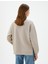 Bisiklet Yaka Sweatshirt Parlak Taşlı Ribanalı 4