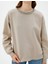 Bisiklet Yaka Sweatshirt Parlak Taşlı Ribanalı 5