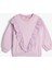 Sweatshirt Uzun Kollu Bisiklet Yaka Fırfır Detaylı Pamuklu Şardonlu 1