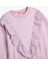 Sweatshirt Uzun Kollu Bisiklet Yaka Fırfır Detaylı Pamuklu Şardonlu 3