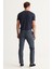 ALTINYILDIZ CLASSICS Erkek Lacivert Slim Fit Dar Kesim Yan Cepli Tweet Desenli Beli Lastikli Klasik Kumaş Pantolon 5