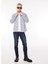 Slim Fit Gömlek Yaka Lacivert Erkek Gömlek FM23W03CU 2