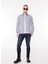 Slim Fit Gömlek Yaka Lacivert Erkek Gömlek FM23W03CU 3