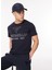 Bisiklet Yaka Lacivert Erkek T-Shirt FM23W02TG 1
