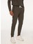 Lastikli Bel Slim Fit Kahve Erkek Eşofman Altı FM23W02PF 3